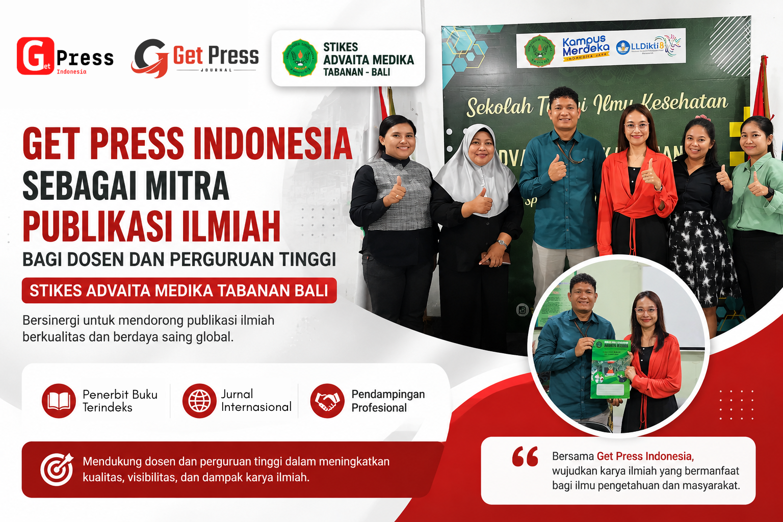 Kerjasama Get Press Indonesia Dengan STIKES Advaita Medika Tabanan Bali
