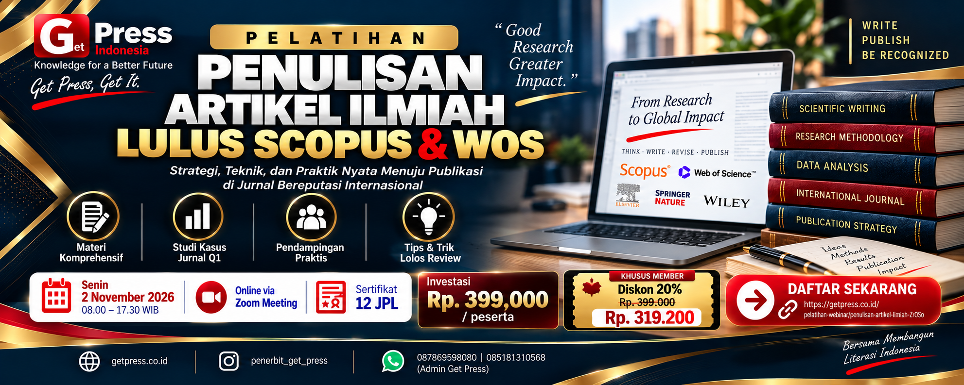 Pelatihan Menulis Artikel Tembus Scopus & WOS