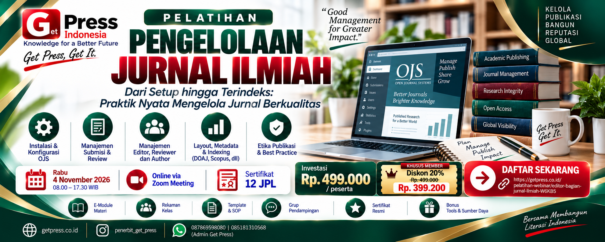 Pelatihan Pengelolaan Jurnal