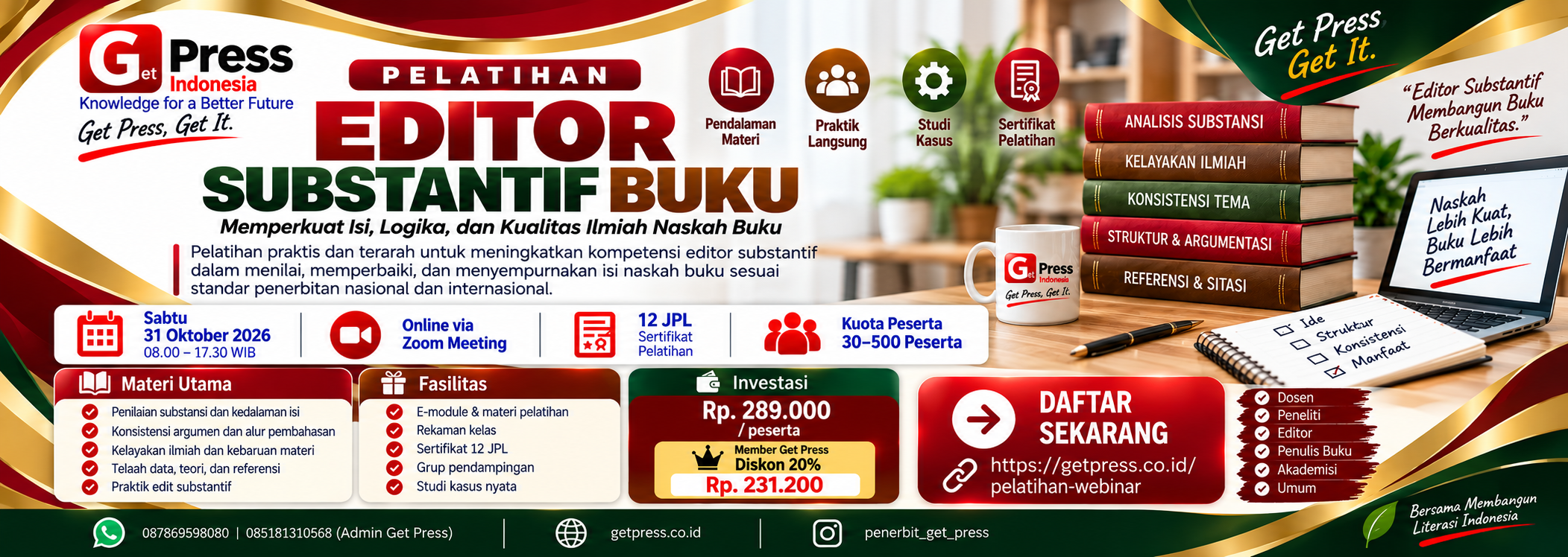 Pelatihan Editor Substantif Buku
