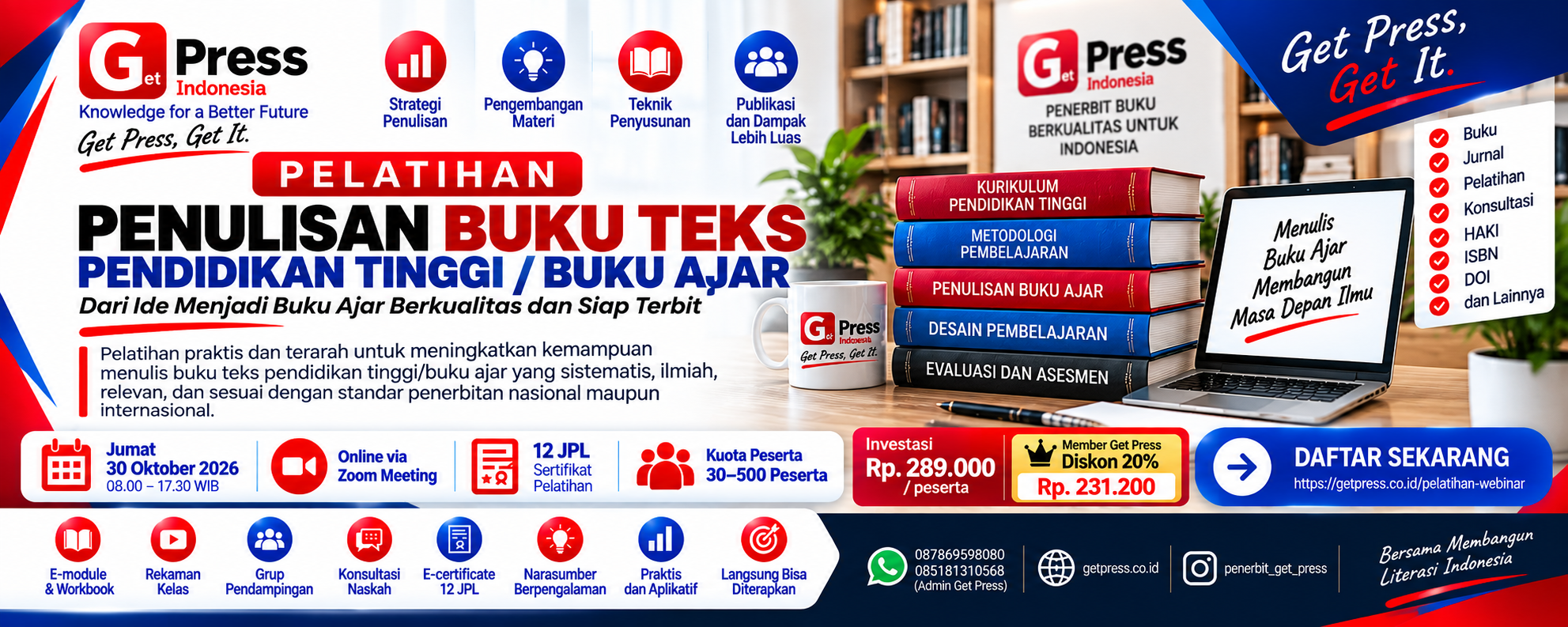 Pelatihan Penulisan Buku Teks Pendidikan Tinggi dan Buku Ajar