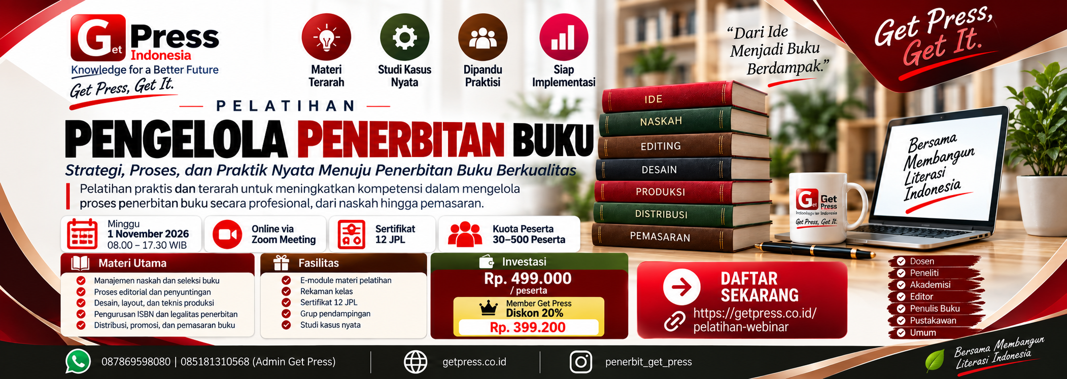 Pelatihan Pengelola Penerbitan Buku