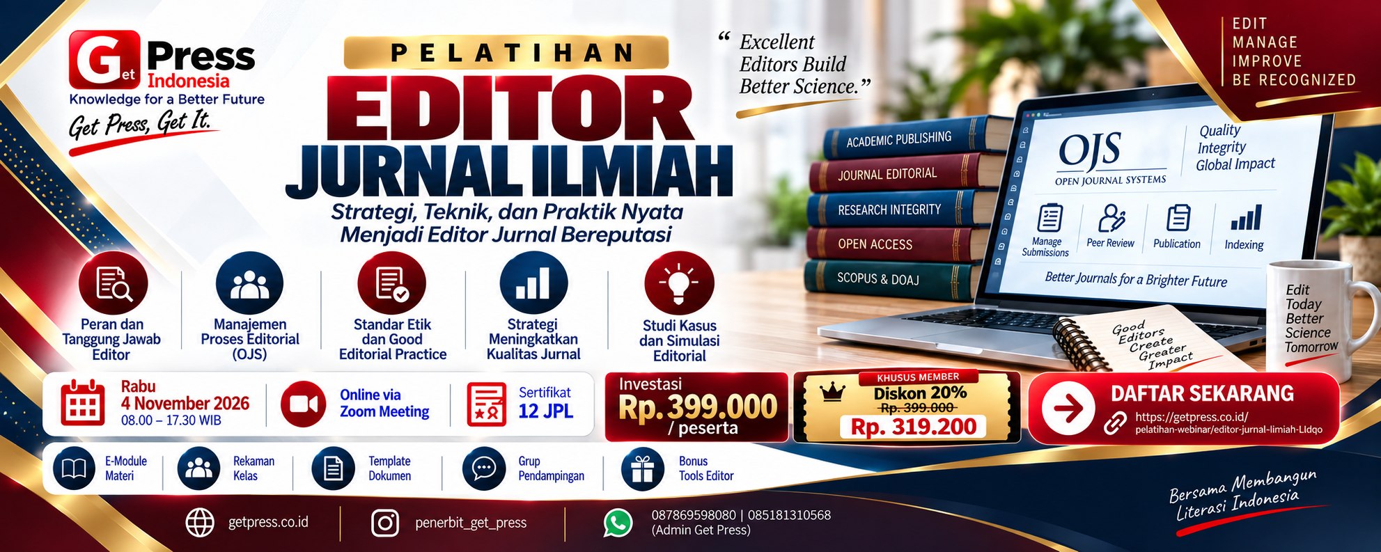 Pelatihan Editor, Jurnal Scopus, Publish Scopus